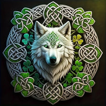 Load image into Gallery viewer, Mandala Wolf 30*30CM(Canvas) Full Round Drill Diamond Painting

