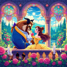 Load image into Gallery viewer, Beauty And The Beast 50*50CM(Canvas) Full Round Drill Diamond Painting
