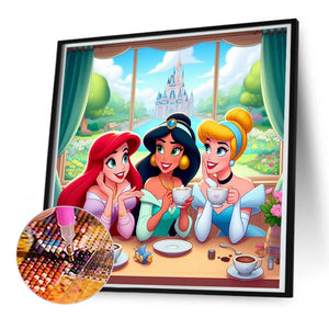 Three Princesses 50*50CM(Canvas) Full Round Drill Diamond Painting