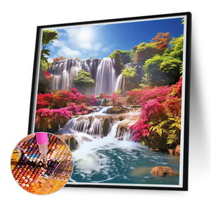 Landscape 50*50CM(Canvas) Full Round Drill Diamond Painting