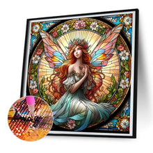 Load image into Gallery viewer, Glass Painting Fairy 30*30CM(Canvas) Full Round Drill Diamond Painting
