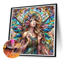 Load image into Gallery viewer, Glass Painting Fairy 30*30CM(Canvas) Full Round Drill Diamond Painting
