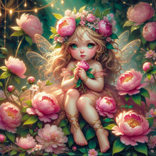 Load image into Gallery viewer, Flower Elf 30*30CM(Canvas) Full Round Drill Diamond Painting
