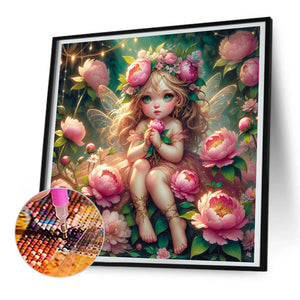 Flower Elf 30*30CM(Canvas) Full Round Drill Diamond Painting