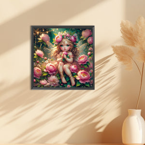 Flower Elf 30*30CM(Canvas) Full Round Drill Diamond Painting