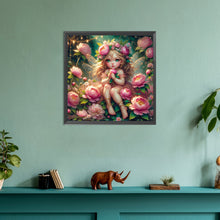 Load image into Gallery viewer, Flower Elf 30*30CM(Canvas) Full Round Drill Diamond Painting
