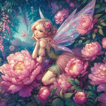 Load image into Gallery viewer, Flower Elf 30*30CM(Canvas) Full Round Drill Diamond Painting
