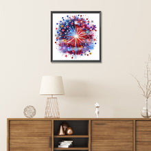 Load image into Gallery viewer, American Flag Fireworks 30*30CM(Canvas) Partial Special Shaped Drill Diamond Painting
