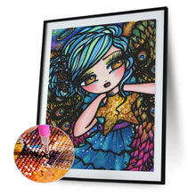 Load image into Gallery viewer, Peacock Girl 40*50CM(Canvas) Full Round Drill Diamond Painting

