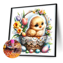 Load image into Gallery viewer, Chick In Flower Basket 30*30CM(Canvas) Full Round Drill Diamond Painting
