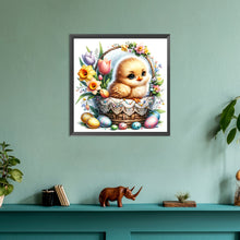 Load image into Gallery viewer, Chick In Flower Basket 30*30CM(Canvas) Full Round Drill Diamond Painting
