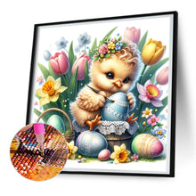 Load image into Gallery viewer, Chicken Drawing Easter Eggs 30*30CM(Canvas) Full Round Drill Diamond Painting
