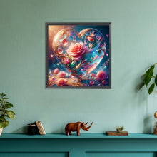 Load image into Gallery viewer, Love Glass And Rose 30*30CM(Canvas) Full Round Drill Diamond Painting
