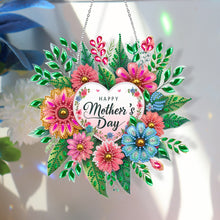 Load image into Gallery viewer, Mother Day Wreath Single-Side Diamond Art Hanging Pendant for Home Wall Decor
