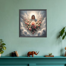 Load image into Gallery viewer, Flowers And Virgin 30*30CM(Canvas) Full Round Drill Diamond Painting
