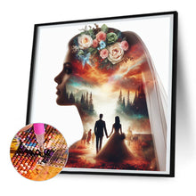 Load image into Gallery viewer, Romantic Wedding Silhouette 30*30CM(Canvas) Full Round Drill Diamond Painting
