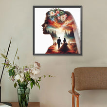 Load image into Gallery viewer, Romantic Wedding Silhouette 30*30CM(Canvas) Full Round Drill Diamond Painting
