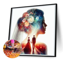 Load image into Gallery viewer, Romantic Wedding Silhouette 30*30CM(Canvas) Full Round Drill Diamond Painting
