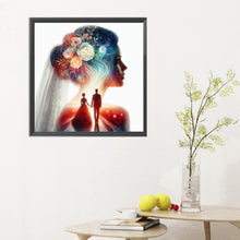 Load image into Gallery viewer, Romantic Wedding Silhouette 30*30CM(Canvas) Full Round Drill Diamond Painting
