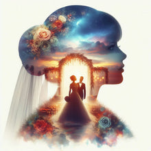 Load image into Gallery viewer, Romantic Wedding Silhouette 30*30CM(Canvas) Full Round Drill Diamond Painting
