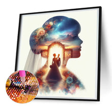 Load image into Gallery viewer, Romantic Wedding Silhouette 30*30CM(Canvas) Full Round Drill Diamond Painting
