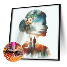 Load image into Gallery viewer, Romantic Wedding Silhouette 30*30CM(Canvas) Full Round Drill Diamond Painting
