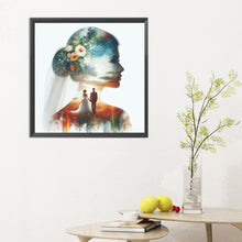 Load image into Gallery viewer, Romantic Wedding Silhouette 30*30CM(Canvas) Full Round Drill Diamond Painting
