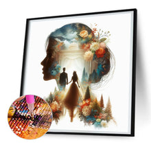 Load image into Gallery viewer, Romantic Wedding Silhouette 30*30CM(Canvas) Full Round Drill Diamond Painting
