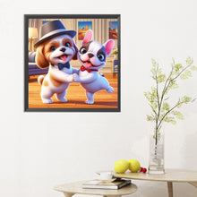 Load image into Gallery viewer, Puppy Companion 30*30CM(Canvas) Full Round Drill Diamond Painting
