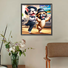 Load image into Gallery viewer, Puppy Companion 30*30CM(Canvas) Full Round Drill Diamond Painting
