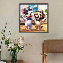 Load image into Gallery viewer, Puppy Companion 30*30CM(Canvas) Full Round Drill Diamond Painting
