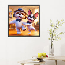 Load image into Gallery viewer, Puppy Companion 30*30CM(Canvas) Full Round Drill Diamond Painting
