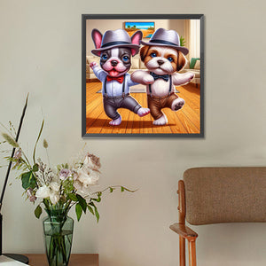 Puppy Companion 30*30CM(Canvas) Full Round Drill Diamond Painting