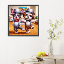 Load image into Gallery viewer, Puppy Companion 30*30CM(Canvas) Full Round Drill Diamond Painting
