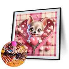 Load image into Gallery viewer, Pink Love Puppy-Tijuana 30*30CM(Canvas) Full Round Drill Diamond Painting
