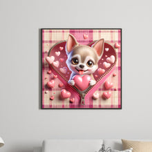 Load image into Gallery viewer, Pink Love Puppy-Tijuana 30*30CM(Canvas) Full Round Drill Diamond Painting
