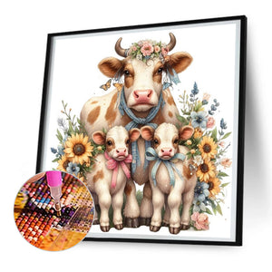 Milk 30*30CM(Canvas) Full Round Drill Diamond Painting