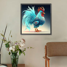 Load image into Gallery viewer, Blue Rooster 30*30CM(Canvas) Full Round Drill Diamond Painting
