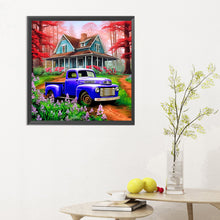 Load image into Gallery viewer, Classic Car In The Woods 30*30CM(Canvas) Full Round Drill Diamond Painting
