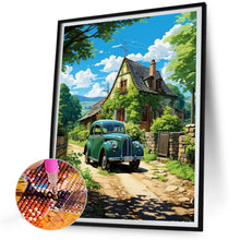 Load image into Gallery viewer, Classic Car In The Woods 30*40CM(Canvas) Full Round Drill Diamond Painting
