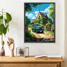 Load image into Gallery viewer, Classic Car In The Woods 30*40CM(Canvas) Full Round Drill Diamond Painting
