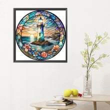 Load image into Gallery viewer, Garland Lighthouse 30*30CM(Canvas) Full Round Drill Diamond Painting
