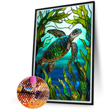 Load image into Gallery viewer, Turtle Glass Painting 40*65CM(Picture) Full AB Round Drill Diamond Painting
