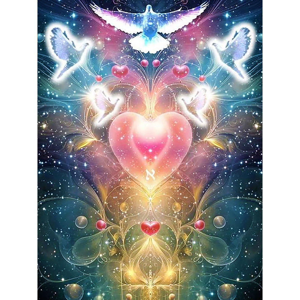 Dream Peace Dove 30*40CM(Canvas) Full Round Drill Diamond Painting