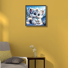 Load image into Gallery viewer, Kitten 35*35CM(Canvas) Full Round Drill Diamond Painting
