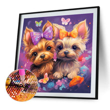 Load image into Gallery viewer, Puppy 35*35CM(Canvas) Full Round Drill Diamond Painting
