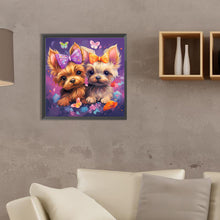 Load image into Gallery viewer, Puppy 35*35CM(Canvas) Full Round Drill Diamond Painting
