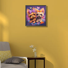 Load image into Gallery viewer, Puppy 35*35CM(Canvas) Full Round Drill Diamond Painting
