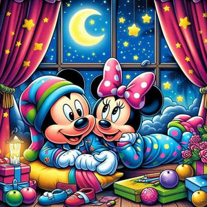 Mickey Mouse 35*35CM(Canvas) Full Round Drill Diamond Painting