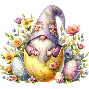 Easter Gnome 35*35CM(Canvas) Full Round Drill Diamond Painting